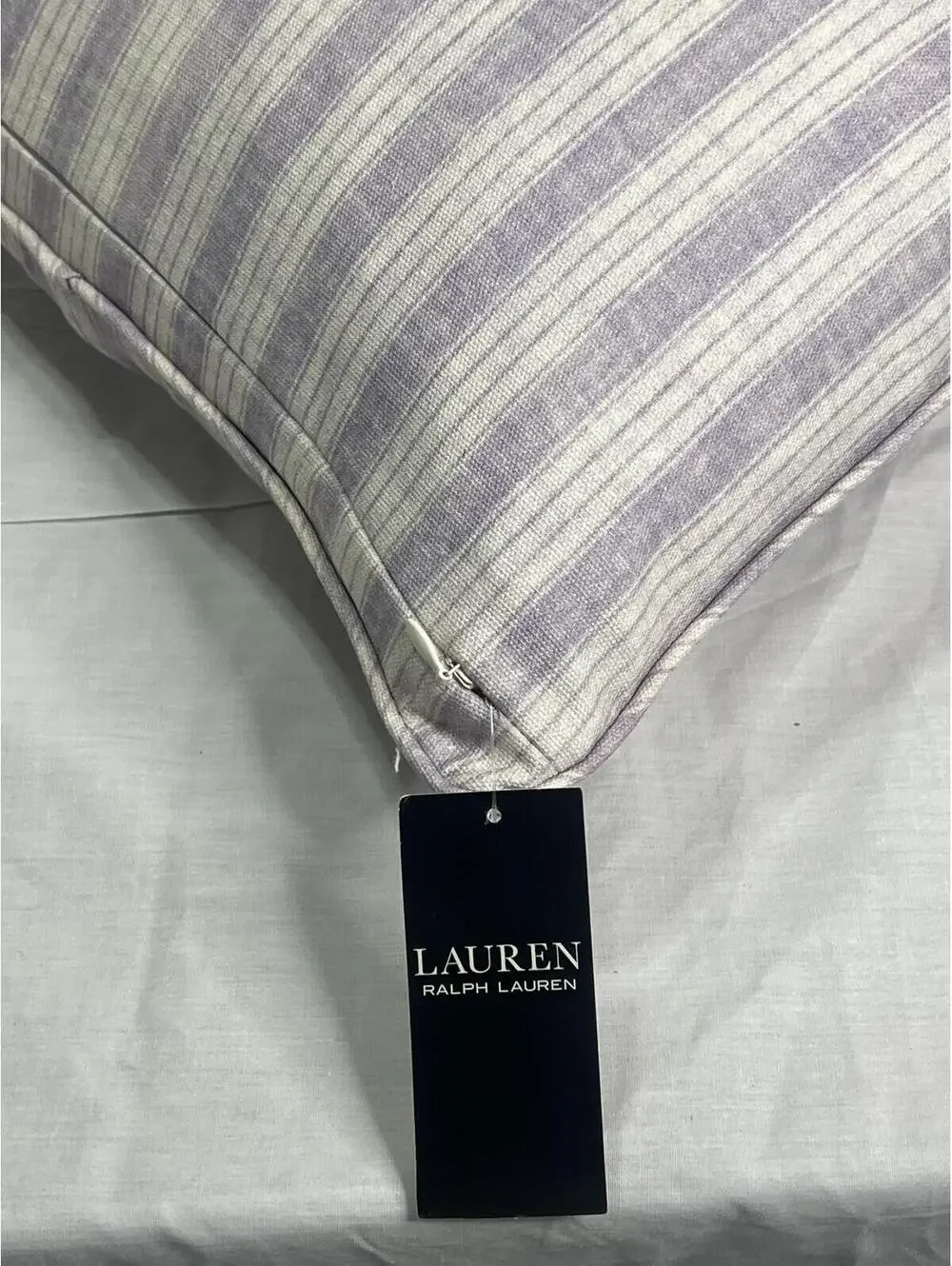 Lauren Ralph Lauren Callahan Throw Pillow Lavender 15x20 Striped Indoor Decor